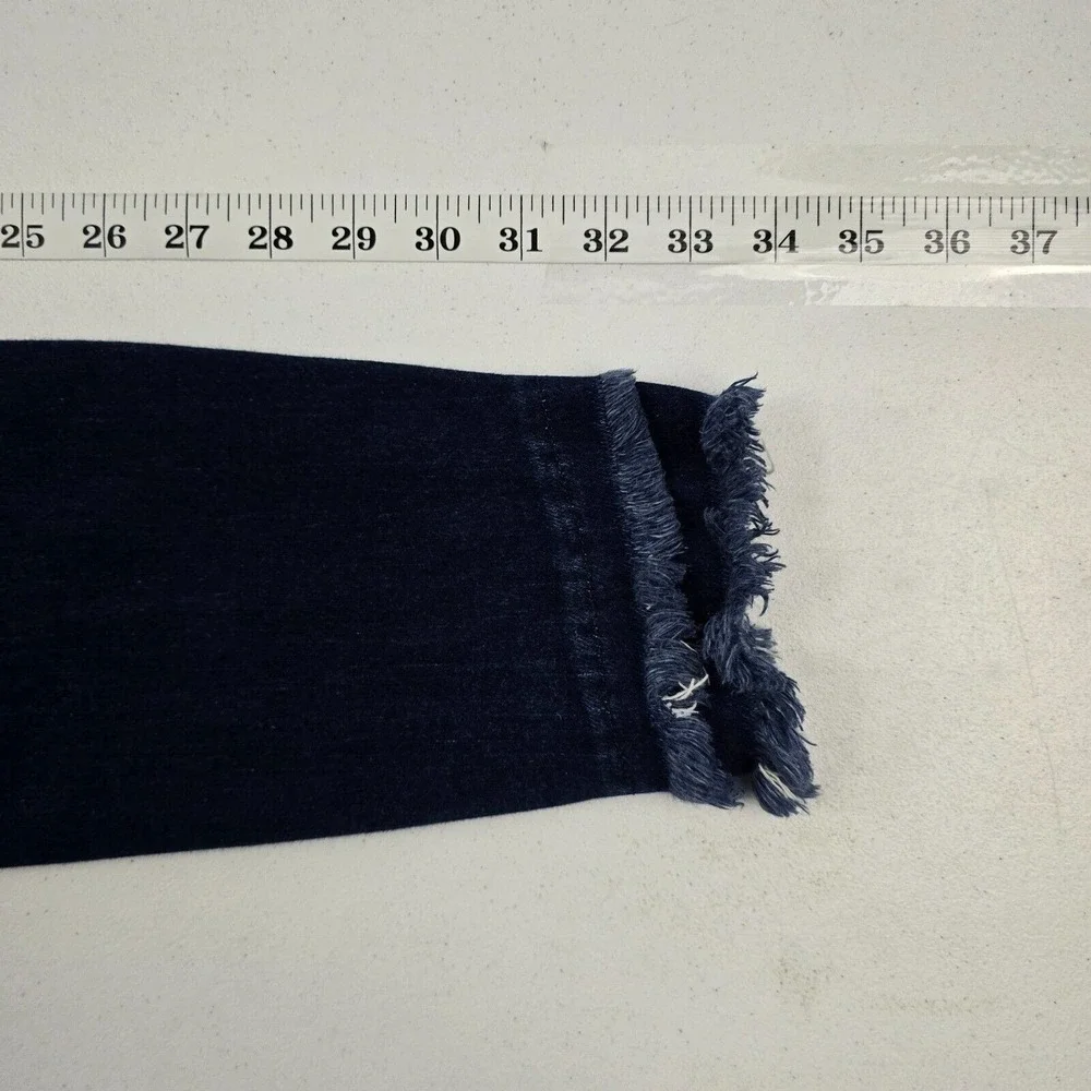 KanCan x Maurices 119010 High Rise Frayed Hem Skinny‎ Jeans Women's 26 Dark Wash